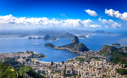 Rio de janeiro visto de cima